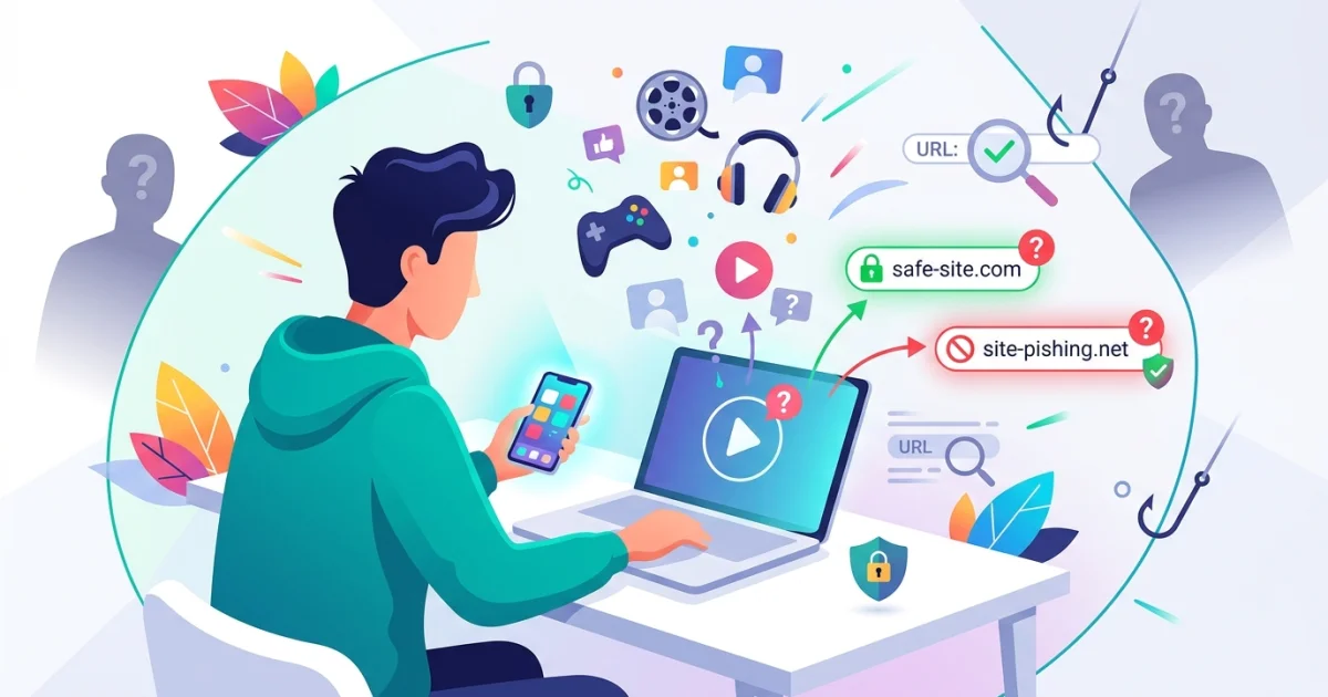 Cómo no caer en sitios de phishing cuando buscás entretenimiento en internet