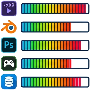 Ejemplos concretos de programas que suelen pesar