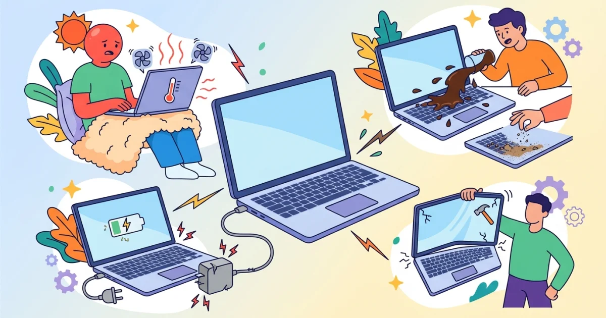 Qué errores suelen acortar la vida útil de una notebook