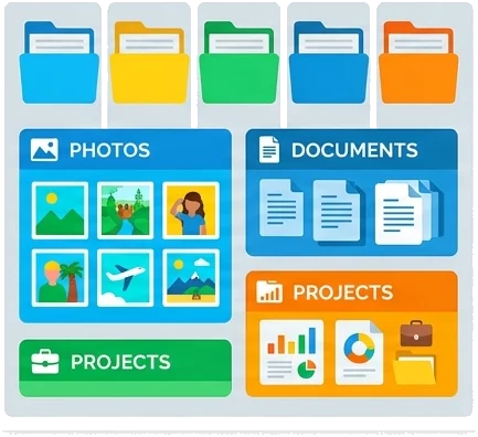 Ordenar fotos, trabajos y documentos sin perder nada