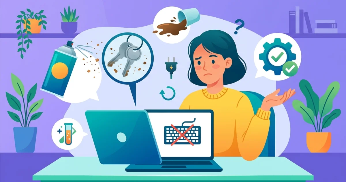 Por qué el teclado de tu notebook deja de funcionar